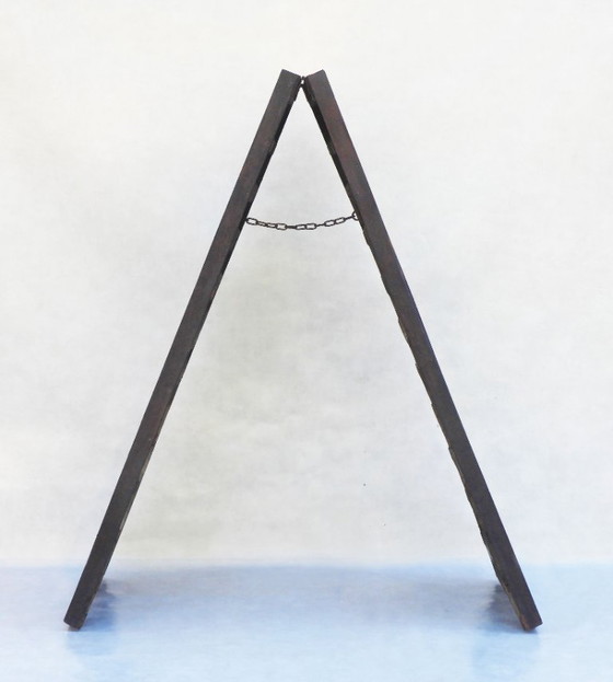 Image 1 of Rastrelliera per champagne francese d'epoca da 100 bottiglie/editore di vino