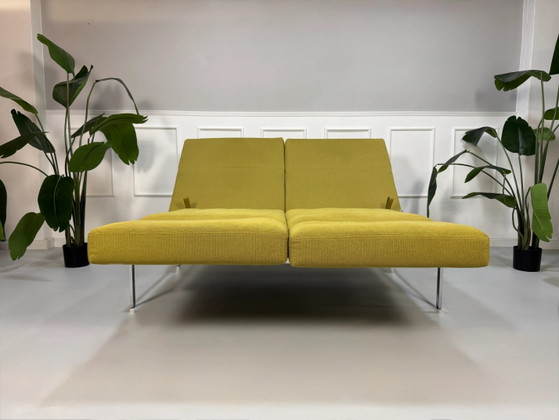 Image 1 of Brühl Roro Soft Sofa Stoff Grün Schlafsofa