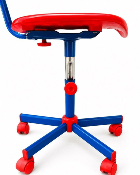 Image 1 of IKEA Frippe children's desk chair Memphis style