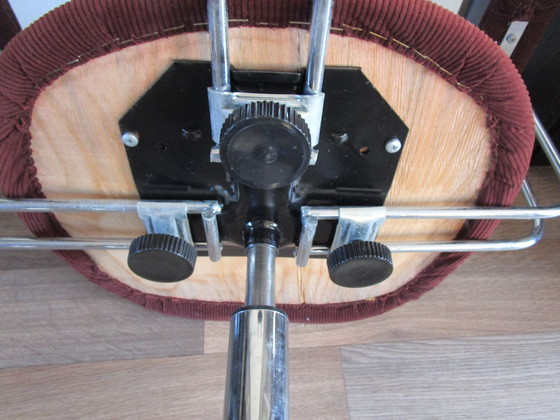 Image 1 of Vintage 1950s Adjustable Office Chair Possible From Egon Eiermann Germany