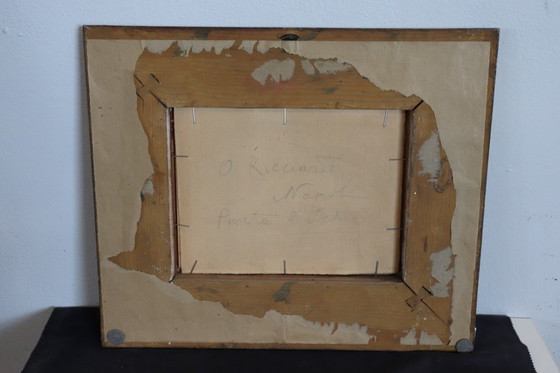 Image 1 of Paesaggio di Ischia, dipinto a olio su tavola, Italia, inizio XX secolo