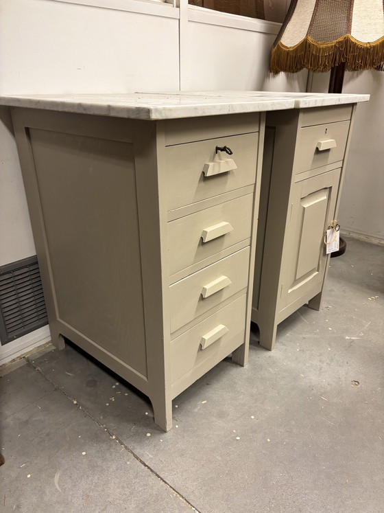 Image 1 of Vintage bedside tables / cabinets
