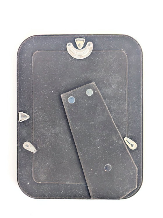 Image 1 of Ensemble de 3 cadres photo vintage en laiton argenté, 13 x 18 cm