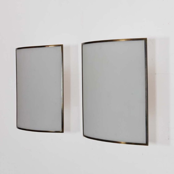 Image 1 of Coppia di applique di Michel Boyer per Verre Lumière, 1978