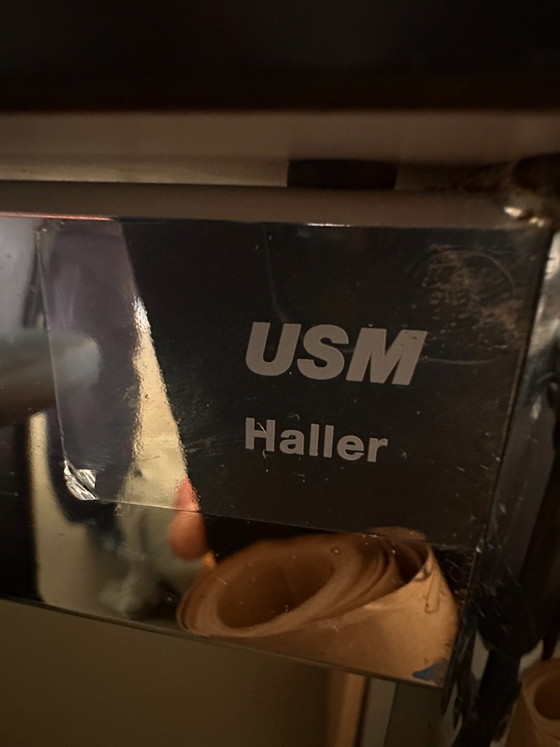 USM Haller Tisch, Esstische, Holz, Chrom, Weiß (Foto 7 von 9)