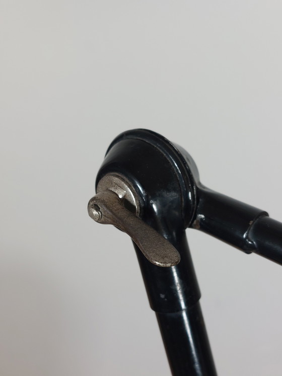 Image 1 of Schwarze Bauhaus SIS Werkstattlampe Gelenklampe 