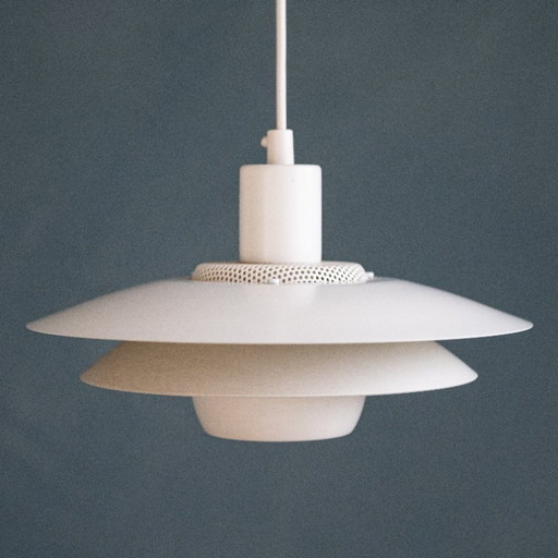 Lampe à suspension danoise blanche Jeka Metaltryk Viola