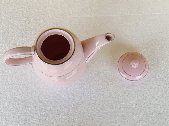 Image 1 of Art Deco theepot van RGK, Tsjechoslowakije, jaren 1930