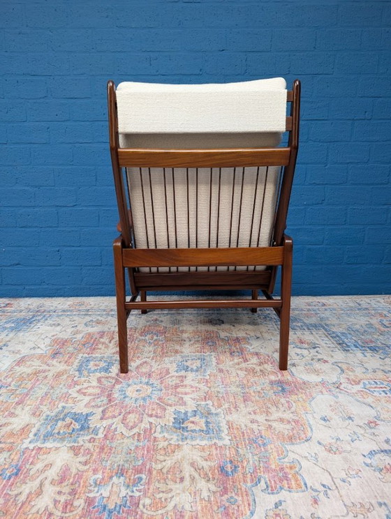 Poltrona Mid-century, Gelderland, Anni '60 – Poltrone, Legno, Cotone (photo 4 of 11)