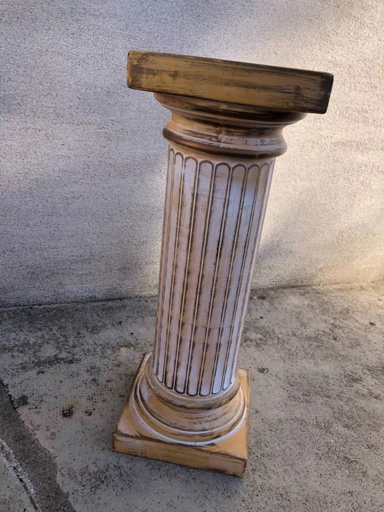 Image 1 of Column side table, pedestal table, Roman
