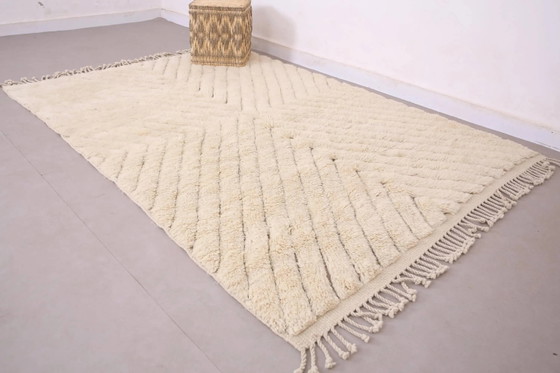 Marokkanischer handgewebter Wollteppich, 250x150 cm, traditioneller Stil. – Teppiche & Läufer, Wool (photo 5 of 11)