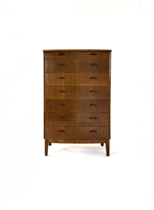 Cómoda danesa XXL vintage de nogal de los años 60. – ladekasten, Wood (photo 2 of 11)