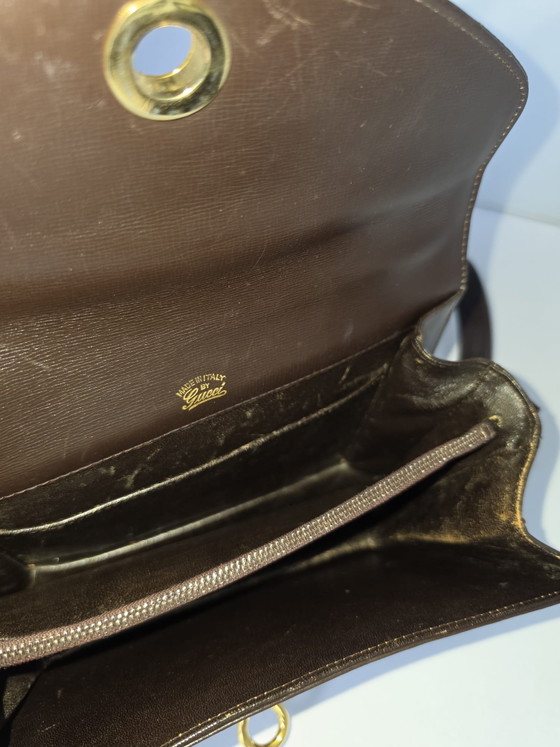 Vintage Gucci Tiger Eye Shoulder Bag Made In Italy – Leather (photo 8 of 15)