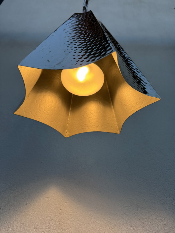 Lampada a Sospensione Moderna in Metallo Cromato Martellato – Lampade a sospensione, Chrome (photo 6 of 14)