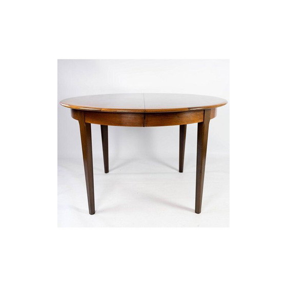 Image 1 of Vintage rosewood dining table with two extension plates, Denmark 1960