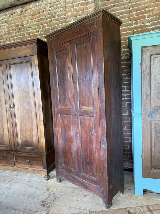 Image 1 of Armadio antico italiano fine 800 in legno 