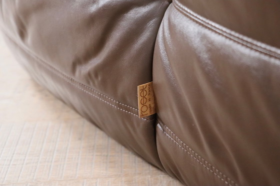 Image 1 of Original Ligne Roset Togo sofa en cuir par Michel Ducaroy, 1970
