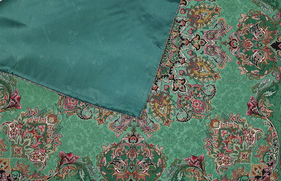 Image 1 of Orient Handgemachte Tischdecke Sehr Fein Gefertigt aus Seidenfäden 100 x 100 cm