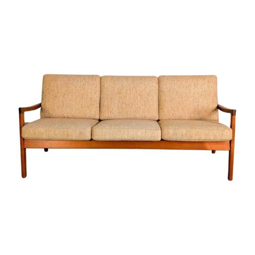 Midcentury sofa France & Søn Couch Ole Wanscher three-seater teak2