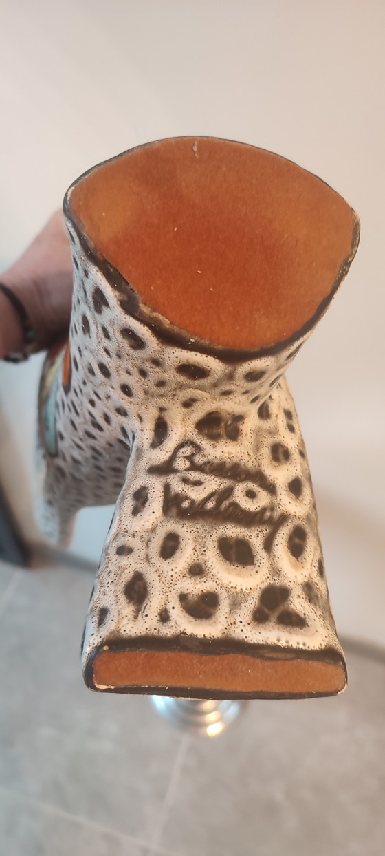 Image 1 of Sculptural Ceramic Vase (43cm) by Marius Bessone, Vallauris (1955-1960)

