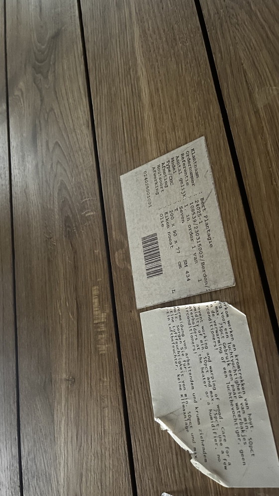 Image 1 of Bert Plantagie Seven dining table + 6 Jeanne leather chairs | Complete design set
