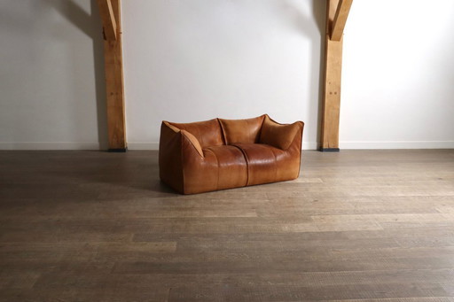 Divano Le Bambole in pelle di bufalo disegnato da Mario Bellini per B&B Italia, anni '70.