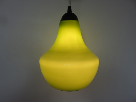 Image 1 of Groene Opaline Hanglamp 70's