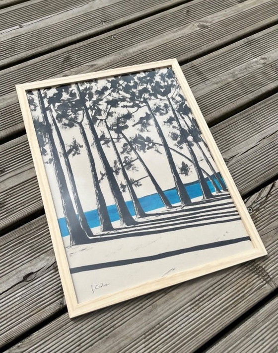 Image 1 of Inchiostro di china su carta naturale 250g.  Soggetto : Cap Coz.  Formato 40x30cm.