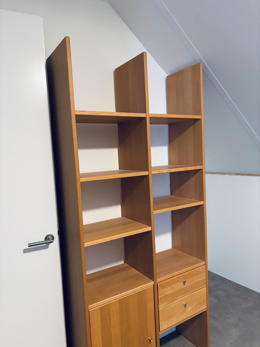 beautiful beech shelf cabinet