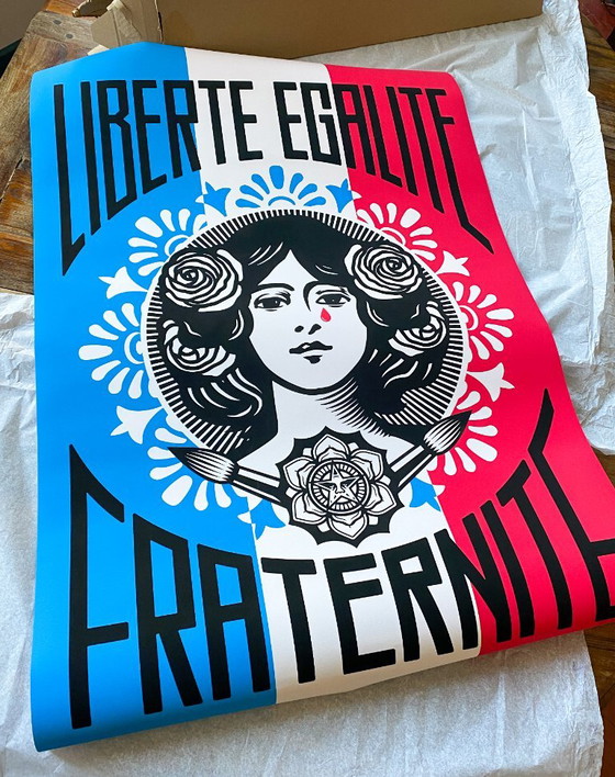 Liberty, Equality, Fraternity - Iconic poster by Shepard Fairey 70 x 100 cm – Paper (photo 6 of 8)
