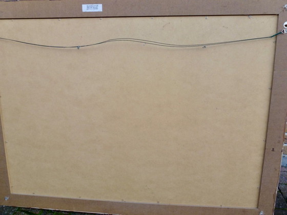 Image 1 of Een kunstreproductie van het schilderij "100 Years of Film” van kunstenaar Renato Casaro.