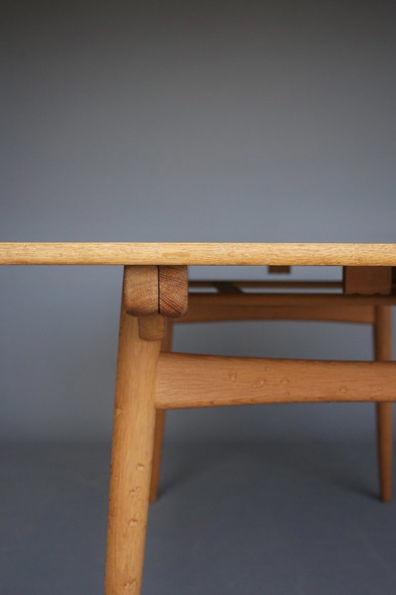 Image 1 of Table de salle à manger extensible en chêne Hans J. Wegner Modèle AT 310 par Andreas Tuck,1960s