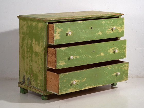 Antique green chest of drawers (c.1920) #12 (photo 24 of 40)