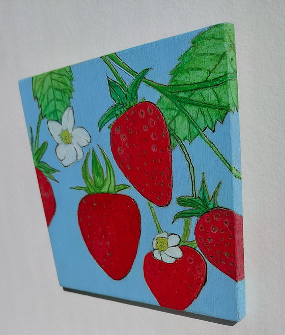Strawberries – Paintings & Drawings, Wood (photo 4 of 8)