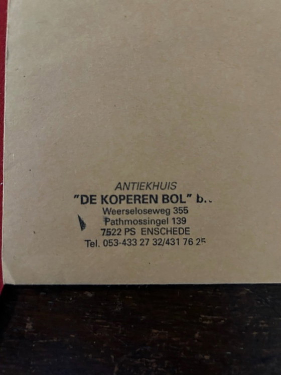 Image 1 of Engels eiken antieke secretaire in perfecte staat