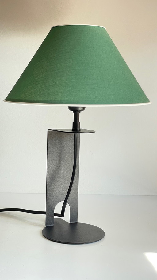 Stalen en stoffen lamp van Madura Frankrijk