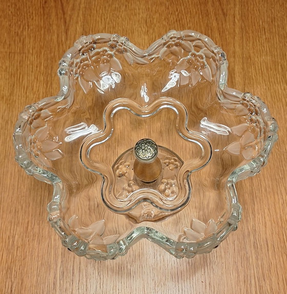 Walther Glas "Carmen Satin" Ciotola da portata su piede, Ciotole, Metallo, Cristallo, Dorato (foto 4 di 11)