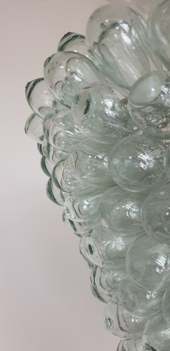 Image 1 of Suspension vintage en verre de Murano motif raisin XL