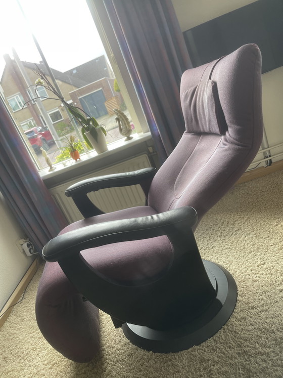 Image 1 of Fauteuil inclinable ergonomique moderne – Aubergine/Anthracite

- Défectueux