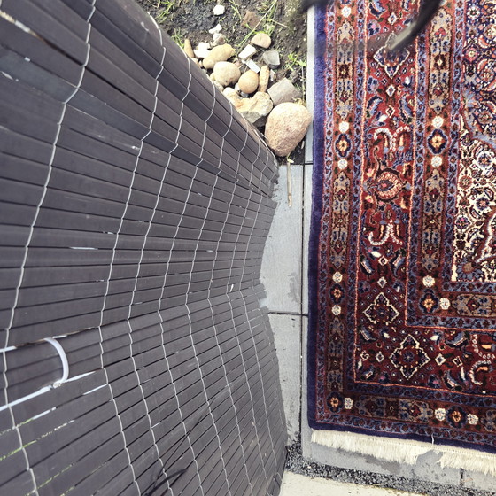 Image 1 of Antiek origineel Isfahan Perzisch oosters tapijt handgeknoopt 300x205cm TOP conditie zijde op nieuwe wol uniek