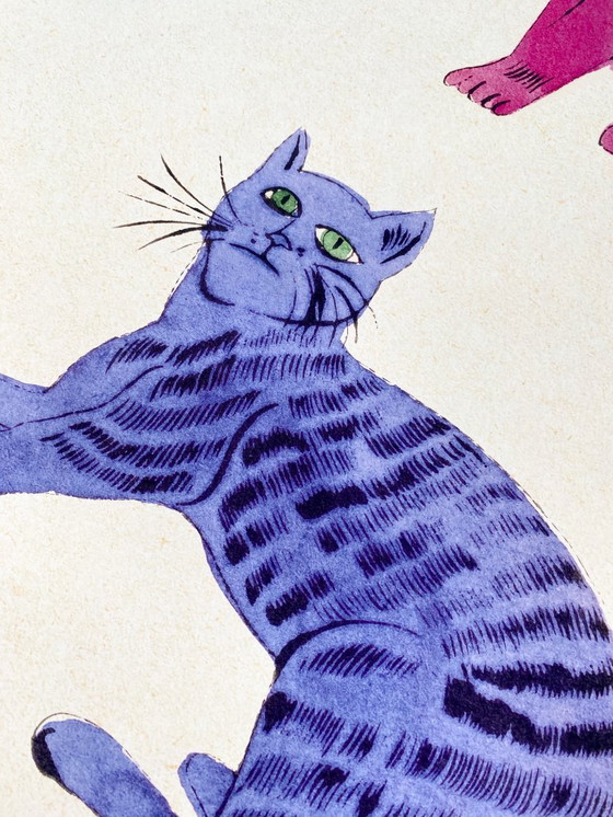 Image 1 of Sam cats - Retrospektive Ausstellung von Andy Warhol 1989 - Poster 60 × 90 cm