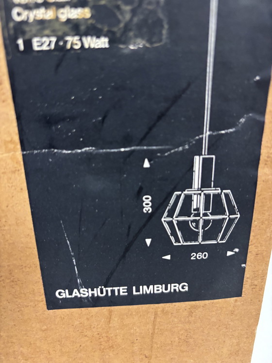 Image 1 of Unique: Vintage Glashütte Limburg Pendant Lamp 'New Old Stock' (New in Box!)
