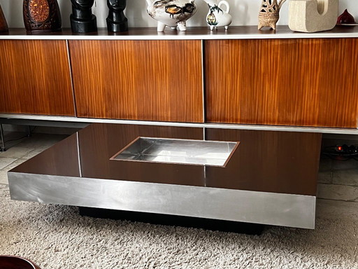 Mesa de centro, Willy Rizzo, Italia, 1970