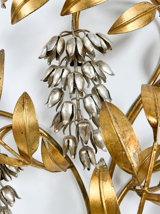 Image 1 of Wall light/wall lamp, 'Pioggia D'oro' by Hans Kögl, Hollywood Regency, Italy, 1970s