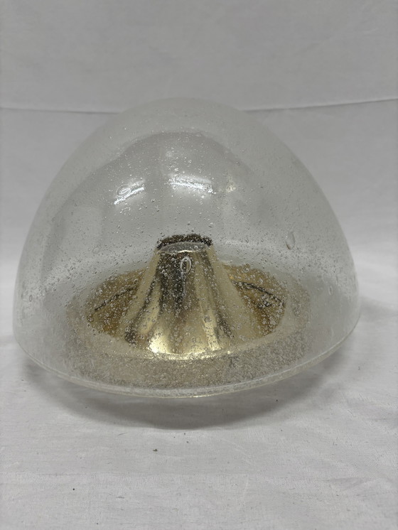 Image 1 of Lampe vintage en verre bulle Hoffmeister années 1970, ère spatiale