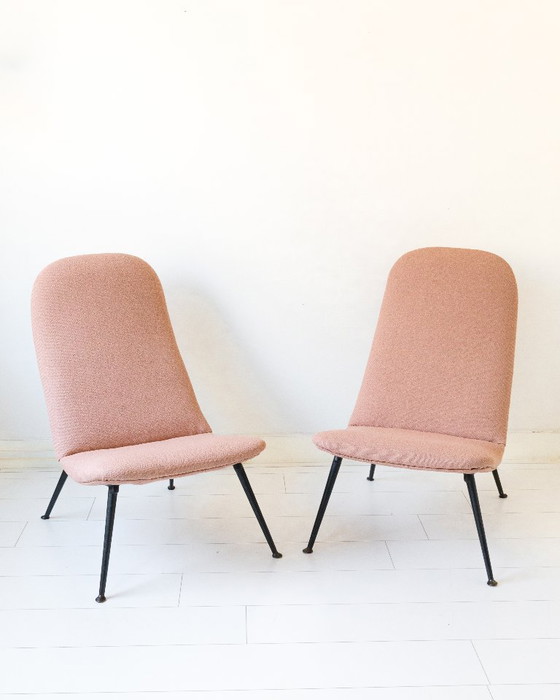 Image 1 of Ensemble de 2 fauteuils lounge vintage Theo Ruth