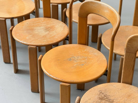 Image 1 of Set di 6 sedie Rey, modello 3300, disegnate da Bruno Rey per Dietiker, Svizzera, anni '70.