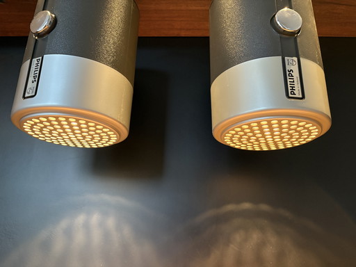 2x Lampade a sospensione vintage Philips (anni '80)
