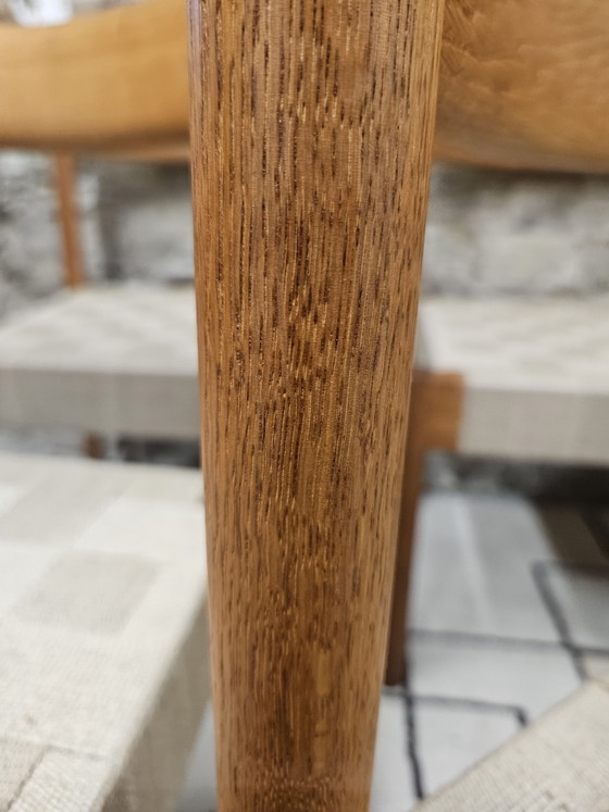 Image 1 of Set di 6 sedie in teak, anni '60, con cinghie elastiche
