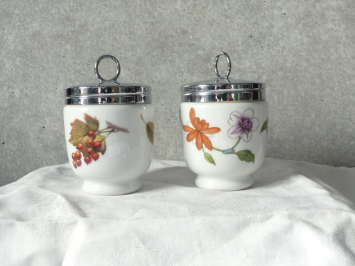 2 x Egg Coddler Royal Worcester OW2aeb